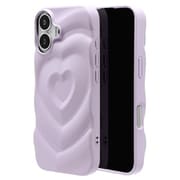 iPhone 17用 TPUケース MY.DECOR 衝撃吸収 ハート wave パープル 8966IP5ATPPU