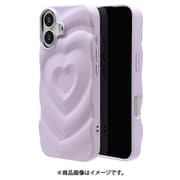 iPhone 17用 TPUケース MY.DECOR 衝撃吸収 ハート wave パープル 8966IP5ATPPU