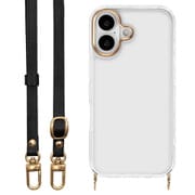 iPhone 17用 ハイブリッドケース iLBe ショルダーストラップ付き ブラック 8970IP5AHPBK