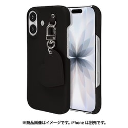 iPhone 17用 ハードケース iLBe キーリングハンガー付き ブラック 8976IP5APCBK