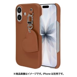 iPhone 17用 ハードケース iLBe キーリングハンガー付き ブラウン 8977IP5APCBR