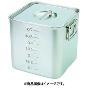18-8目盛付深型角キッチンポット（フタ付）（手無） SH-4218D