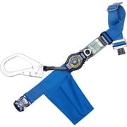 胴ベルト型墜落制止用器具(巻取タイプ)ロック機構付き ロックリトライト 青 Mサイズ 幅50MM×長さ1200MM ワンタッチバックル仕様 TB-LRL-OT593-BL4-M-JAN-BP