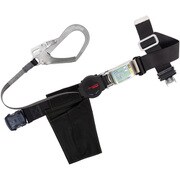 胴ベルト型墜落制止用器具（巻取タイプ）ロック機構付き ワン・ハンドリトラ 黒 LLサイズ 幅50MM×長さ1600MM 130KG対応型 TBORLOT593BLKLL(130KG)JANBP