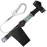 胴ベルト型墜落制止用器具（巻取タイプ）ロック機構付き ワン・ハンドリトライト 黒 Mサイズ 幅50MM×長さ1200MM ワンタッチバックル仕様 TB-ORL-OT593SV-BLK-M-JAN-BP