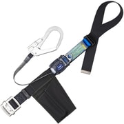 胴ベルト型墜落制止用器具（巻取タイプ）ロック機構なし リトライト 黒 LLサイズ 幅50MM×長さ1600MM 130KG対応型 TB-RL-593-BLK-LL(130KG)-JAN-BP