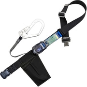 胴ベルト型墜落制止用器具（巻取タイプ）ロック機構なし リトライト 黒 LLサイズ 幅50MM×長さ1600MM 130KG対応型 ワンタッチバックル仕様 TBRLOT593BLKLL(130KG)JANBP