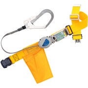 胴ベルト型墜落制止用器具（巻取タイプ）ロック機構付き 2WAYリトライト 黄 Sサイズ 幅50MM×長さ1100MM ワンタッチバックル仕様 TB-TRL-OT593-Y-S-JAN-BX