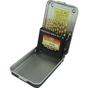 TINコーティング コバルト正宗ドリル 13本組セット（スチールケース入） TCOD-13S