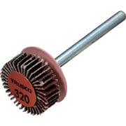 セラミックフラップホイール 軸径3mm ＃320 外径15×幅5×軸長30（10個入） TCF1505-CE-320