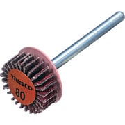 セラミックフラップホイール 軸径3mm ＃80 外径15×幅5×軸長30（10個入） TCF1505-CE-80