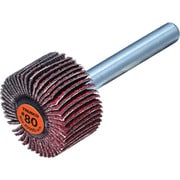 セラミックフラップホイール 軸径6mm ＃80 外径25×幅15×軸長40（5個入） TCF2515-CE-80