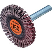 セラミックフラップホイール 軸径6mm #180 外径40×幅5×軸長40(5個入) TCF4005-CE-180