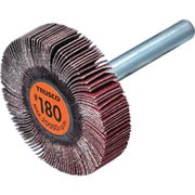 セラミックフラップホイール 軸径6mm #180 外径40×幅10×軸長40(5個入) TCF4010-CE-180