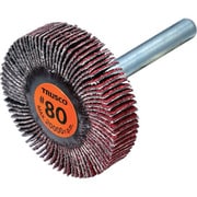 セラミックフラップホイール 軸径6mm #80 外径40×幅10×軸長40(5個入) TCF4010-CE-80