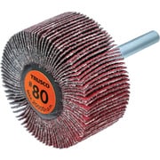 セラミックフラップホイール 軸径6mm #80 外径50×幅25×軸長40(5個入) TCF5025-CE-80