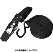 簡易結束ベルト 25mmX5m ダブルフックタイプ 青（ラチェット機能あり） TSB-255F-B