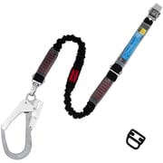 フルハーネス用ランヤード シングルランヤード 伸縮式ノビロン（BK） THL-NV93SV-33-BK-R23-JAN-BP