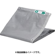 防炎2類 防炎メッシュシートエコノミー 3.6mX5.4m グレー BM3654-GY