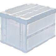 オリコン 折りたたみコンテナ50L スライドロックフタ付 透明 CR-SC50N2-TM
