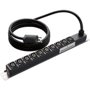 19インチラック縦・横取付兼用金具付200Vコンセント（C13X10）VCT3m L6-20プラグ付 ME8655TA3