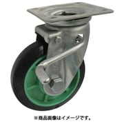 樹脂製ゴム車輪ステンレス製自在車ストッパー付 200 PNAJAB200