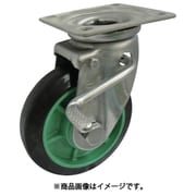 樹脂製ゴム車輪ステンレス製自在車ストッパー付 150 PNJAB150