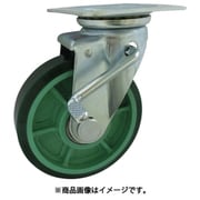 樹脂製ウレタンゴム車輪（ベアリング入）自在金具ストッパー付 100 PNUJB100