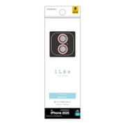 iPhone 17用 カメラレンズ保護ガラス 傷から守る iLBE 単眼アルミフレーム 傷から守る ピンクゴールドラメ CR5138IP5A