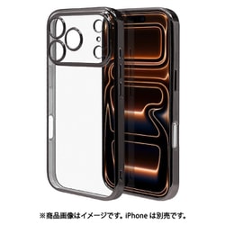 iPhone 17 Pro用 ソフトケース TPU メタルフレーム 極限保護 精密設計 衝撃吸収 ブラック 8989IP5BTPLBK