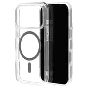 iPhone 17 Pro用 ハイブリッドケース RHINOX 衝撃吸収 MIL規格 磁力充電 クリア×チャコール 表面硬度5H 9149IP5BHAMCLCH