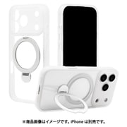 iPhone 17 Pro用 ハイブリッドケース ZEROSAFE Shaft TPU＋PC カメラ周囲保護 磁力充電 回転スタンド ホワイト 9005IP5BZSWH