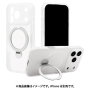 iPhone 17 Pro用 ハイブリッドケース ZEROSAFE Shaft TPU＋PC カメラ周囲保護 磁力充電 回転スタンド フロストホワイト 9213-IP5BZSFWH
