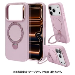 iPhone 17 Pro用 ハイブリッドケース ZEROSAFE Shaft TPU＋PC PU 磁力充電 回転スタンド パープル 9013IP5BZSPU