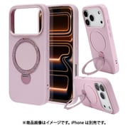 iPhone 17 Pro用 ハイブリッドケース ZEROSAFE Shaft TPU＋PC PU 磁力充電 回転スタンド パープル 9013IP5BZSPU