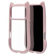 iPhone 17 Pro用 ハイブリッドケース 猫耳 衝撃吸収 TPU+PC かわいい MIL規格 ラベンダー 9176IP5BHPLA