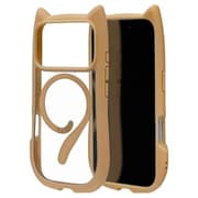 iPhone 17 Pro用 ハイブリッドケース 猫耳 衝撃吸収 TPU+PC かわいい 磁力充電対応 MIL規格 トープ 9178IP5BHPMTA