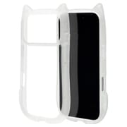 iPhone 17 Pro用 ハイブリッドケース 猫耳 衝撃吸収 TPU＋PC かわいい MIL規格 クリア 9179IP5BHPCL