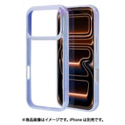 iPhone 17 Pro用 ハイブリッドケース aurora 衝撃吸収 TPU＋PC オーロラフレーム パープル×クリア 9022IP5BHPPU