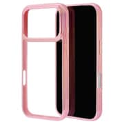 iPhone 17 Pro用 ハイブリッドケース aurora 衝撃吸収 TPU+PC オーロラフレーム ピンク×クリア 9023IP5BHPPK