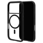 iPhone 17 Pro用 ハイブリッドケース FLEXGUARD 磁力充電対応 衝撃吸収 TPU＋PC ブラック×クリア 9026IP5BHPMBK