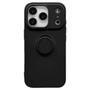 iPhone 17 Pro用 ソフトケース TPU 衝撃吸収 さらさら質感 落下防止リング付き スタンド機能 ブラック 9035IP5BTPRBK