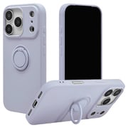 iPhone 17 Pro用 ソフトケース TPU 衝撃吸収 さらさら質感 落下防止リング付き スタンド機能 スモーキーブルー 9037IP5BTPRSBL