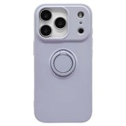 iPhone 17 Pro用 ソフトケース TPU 衝撃吸収 さらさら質感 落下防止リング付き スタンド機能 スモーキーブルー 9037IP5BTPRSBL