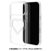 iPhone 17 Pro用 ハイブリッドケース ミニュ 磁力充電対応 ハート型 衝撃吸収 TPU＋PC クリア 9040IP5BHPMCL