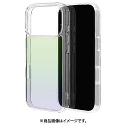 iPhone 17 Pro用 ハイブリッドケース KAZARITAI 衝撃吸収 オーロラクリア TPU+PC 9045IP5BHPCL