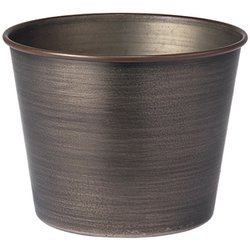 プランター MC円錐ポット 直径12×高さ9.5cm アイアン ダークブラック 3200012DBK
