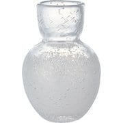 花瓶 DGニキュガラス ガラス 直径9.5×高さ14.5cm クリアホワイト 2C00047CWH