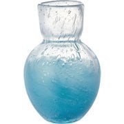 花瓶 DGニキュガラス ガラス 直径9.5×高さ14.5cm クリアライトブルー 2C00047CBL