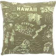 マルチカバー ヴィンテージアロハ 150×225cm インドコットン オリーブ IN056050